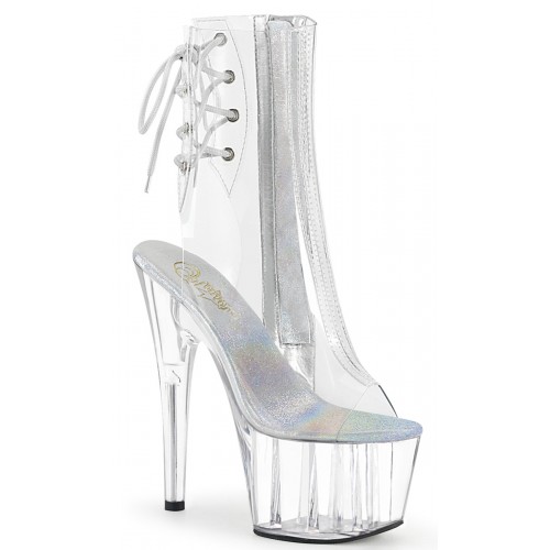 Clear Platform Adore Ankle Boot 7 Inch Heel Open Toe Platform Boot