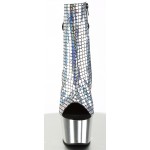 Mermaid Silver Hologram Ankle Boots