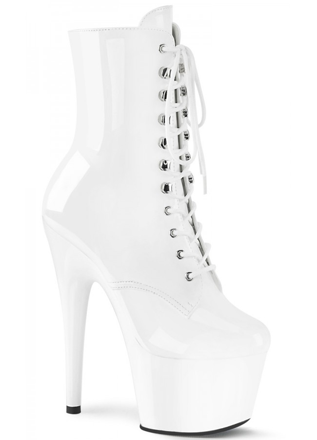 white long platform boots