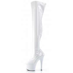 Adore White Thigh High Platform Boots