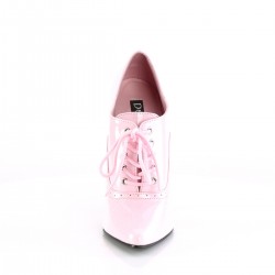 Domina 6 Inch High Heel Pink Patent Governess Shoes
