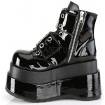 Bear Black Platform Ankle Boots