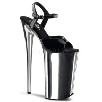 Black Chromed Ultra High 10 Inch Beyond Sandal