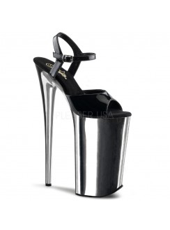 Black Chromed Ultra High 10 Inch Beyond Sandal