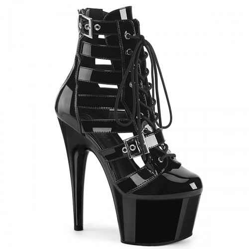 Caged shop bootie heels