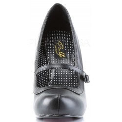 Cutie Pie Black Mary Jane Pin Up Pumps