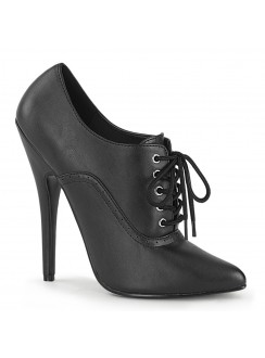 Domina 6 Inch High Heel Black Matte Governess Shoes