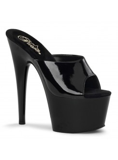 Adore Black Platform High Heel Mule