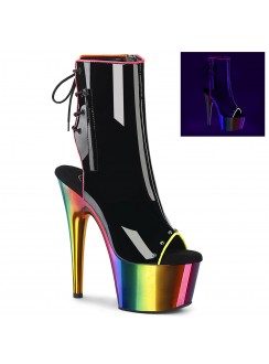 Rainbow Platform High Heel Ankle Boots