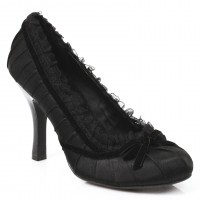 Satin Doll Black High Heel Pump