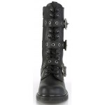 Bolt Mens Combat 14-Eyelet Bootswith Buckled Straps