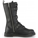 Bolt Mens Combat 14-Eyelet Bootswith Buckled Straps