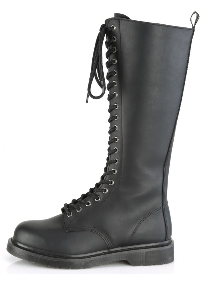 men knee high combat boots