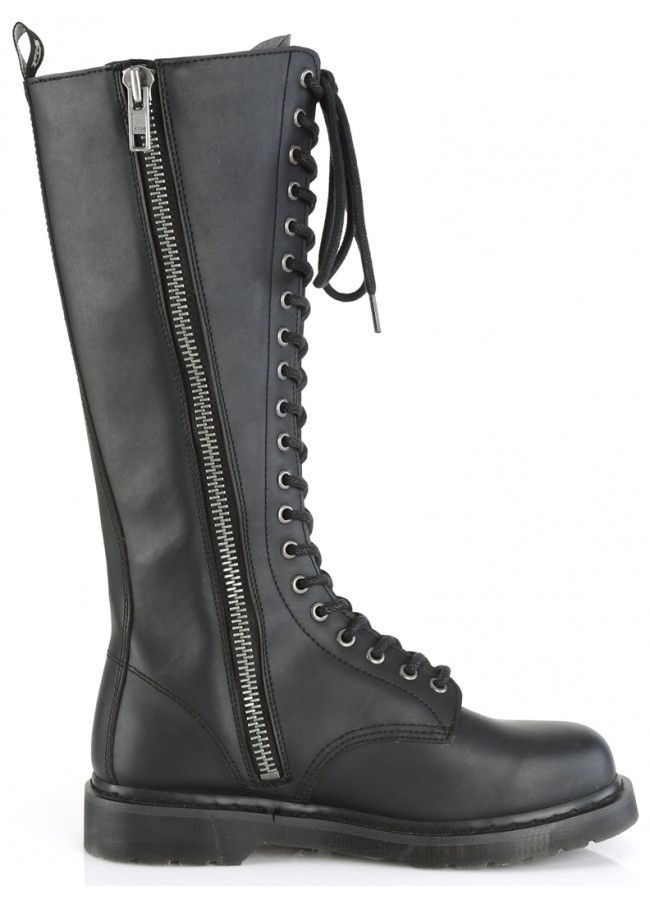 mens high black boots