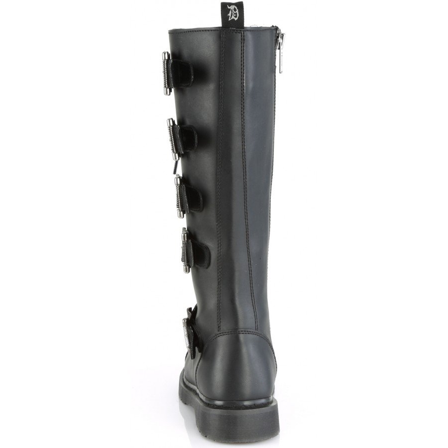 Mens combat discount boots with buckles
