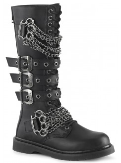 plain black combat boots