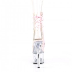 Clear and Pink Adore Platform Ankle Boot