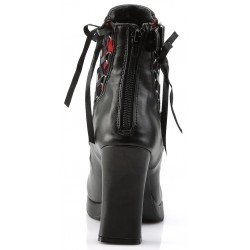 Corset Laced Crypto Gothic Ankle Boots