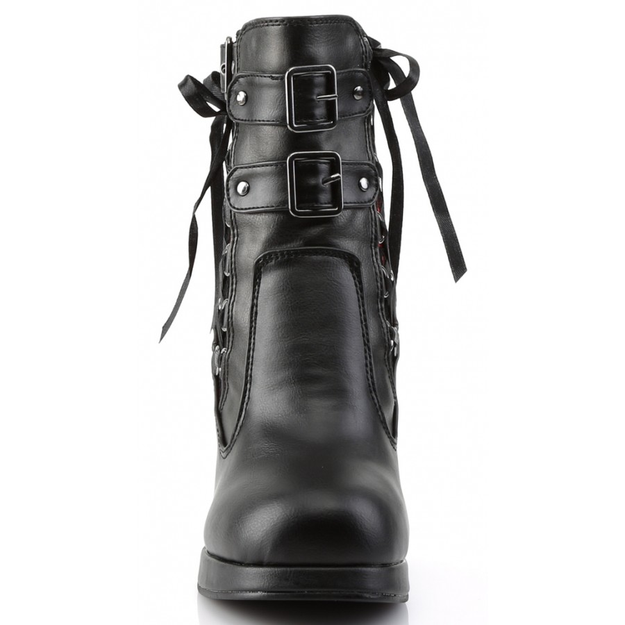 Corset laced crypto gothic ankle boot outlet