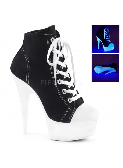 Black High Heel Platform Sneaker