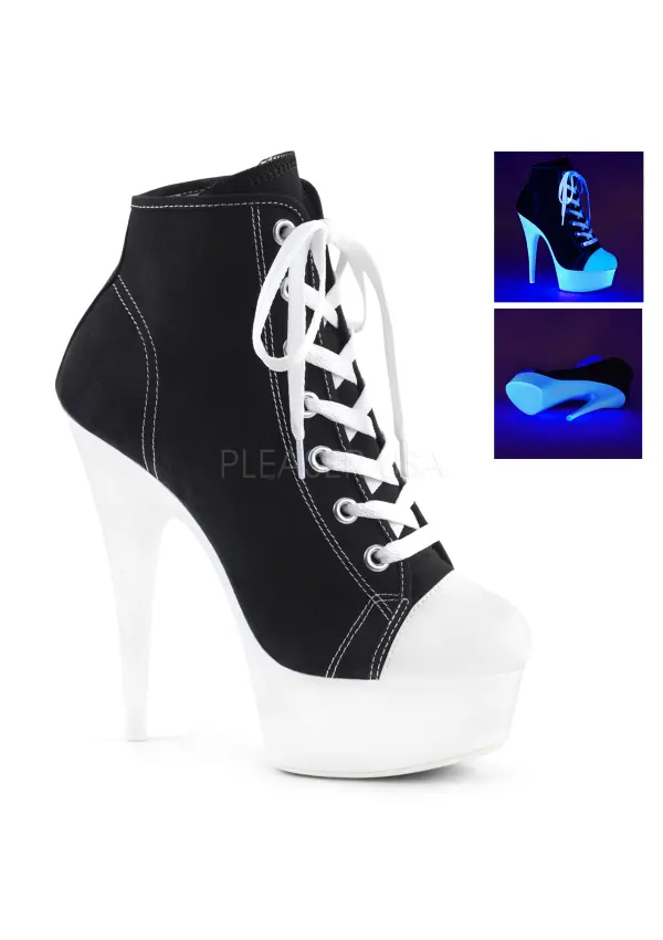 Black High Heel Platform Sneaker