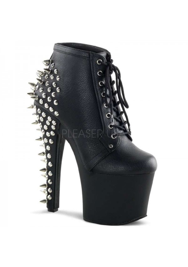 Fearless Extreme High Heel Studded Granny Boots