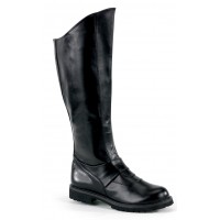 Gotham Knee High Plain Black Boots