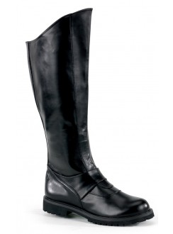 Gotham Knee High Plain Black Boots