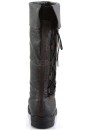 Distressed Black Rennaissance Costume Boots