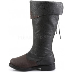 Distressed Black Rennaissance Costume Boots