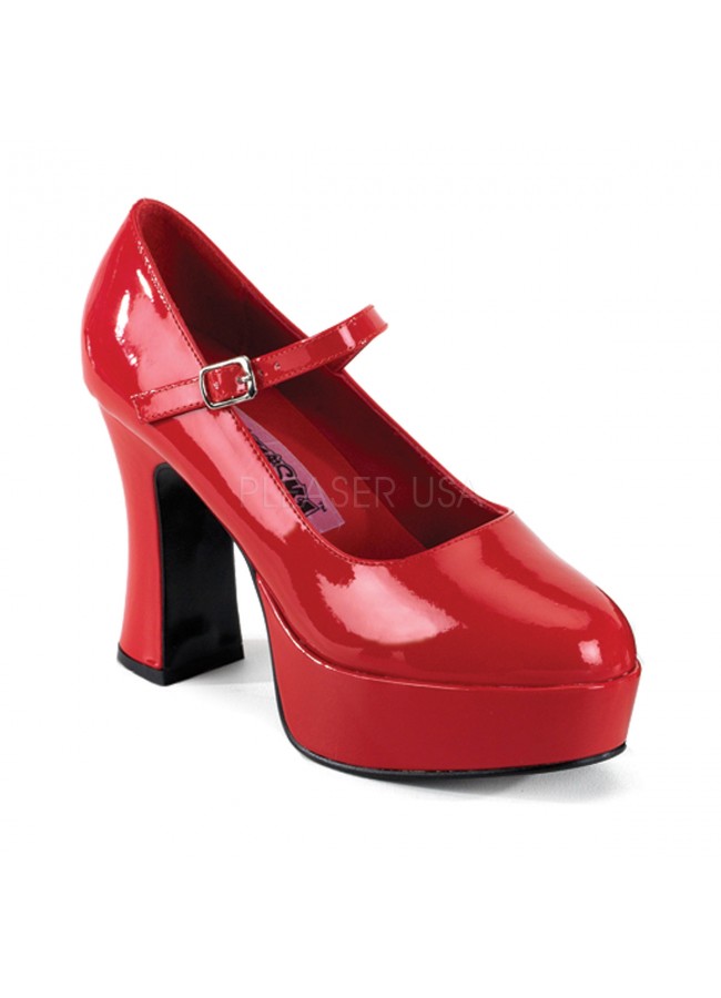 red platform shoes