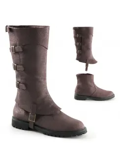 Gotham Detachable Shaft Brown Mens Boots