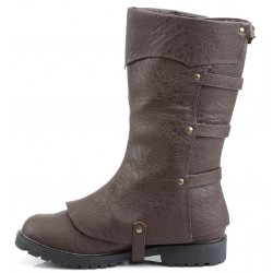 Gotham Detachable Shaft Brown Mens Boots