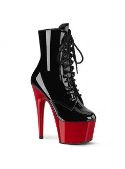 Red Platform Adore Black Ankle Boots