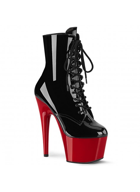 Red Platform Adore Black Ankle Boots