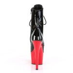 Red Platform Adore Black Ankle Boots