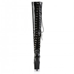 Adore Lace Up Back Thigh High Platform Boots