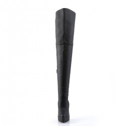 Indulge Leather Thigh High Platform Boots