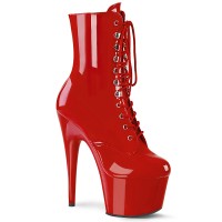 Adore Red Patent Platform High Heel Granny Boots