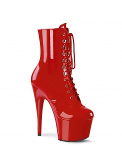 Adore Red Patent Platform High Heel Granny Boots