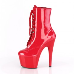 Adore Red Patent Platform High Heel Granny Boots