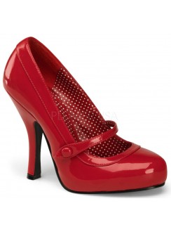 Cutie Pie Red Mary Jane Pin Up Pumps