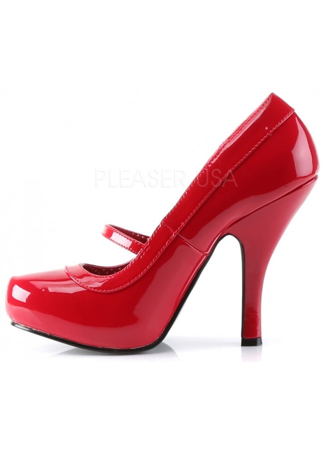 red pinup heels