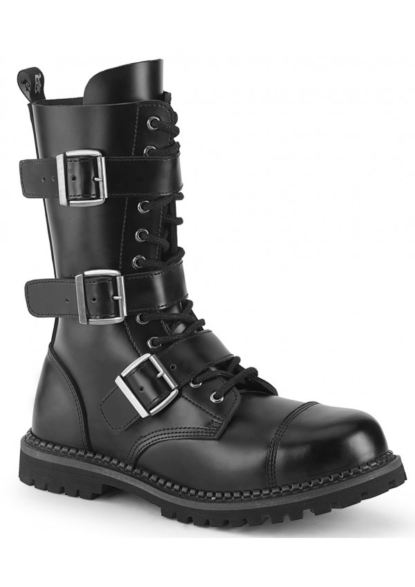 Riot 12 Mens Steel Toe Leather Combat Boots