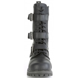 Riot 12 Mens Steel Toe Faux Leather Combat Boots