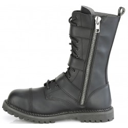 Riot 12 Mens Steel Toe Faux Leather Combat Boots