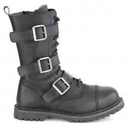 Riot 12 Mens Steel Toe Faux Leather Combat Boots