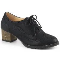 Russell Womens Wingtip Oxford in Black