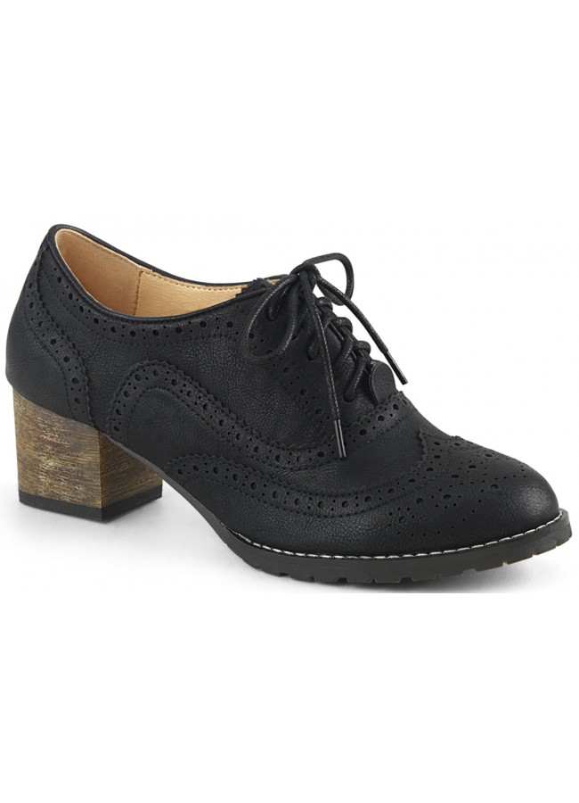 black wingtip oxford shoes