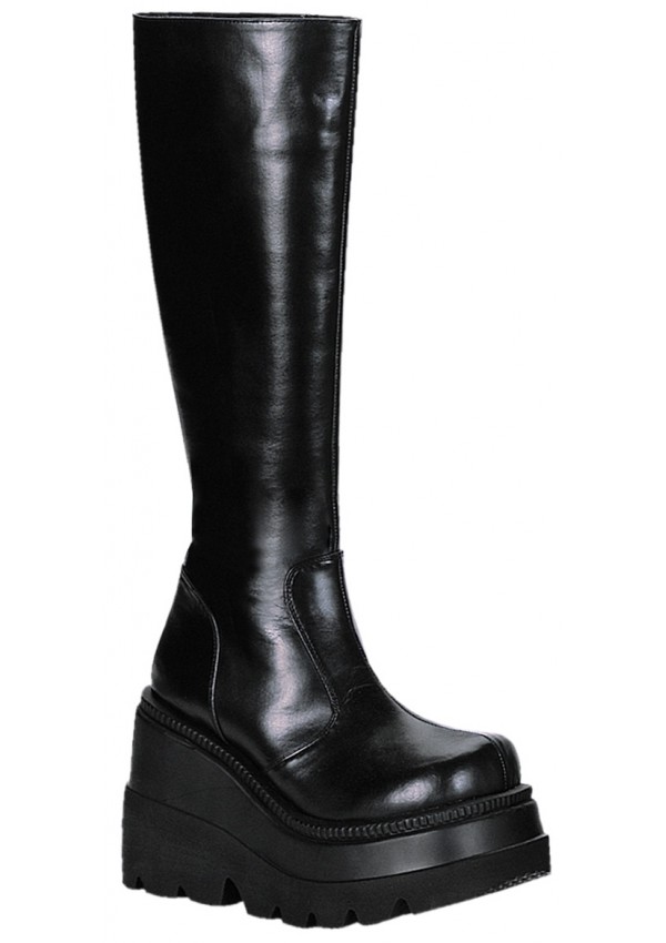 Shaker Platform Knee High Womens Boots